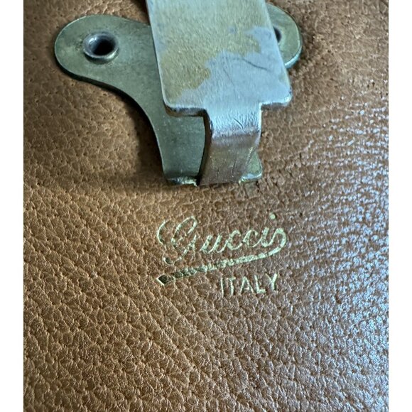 Vintage Gucci Garment Travel Bag W Hanger Brown - Picture 12 of 12